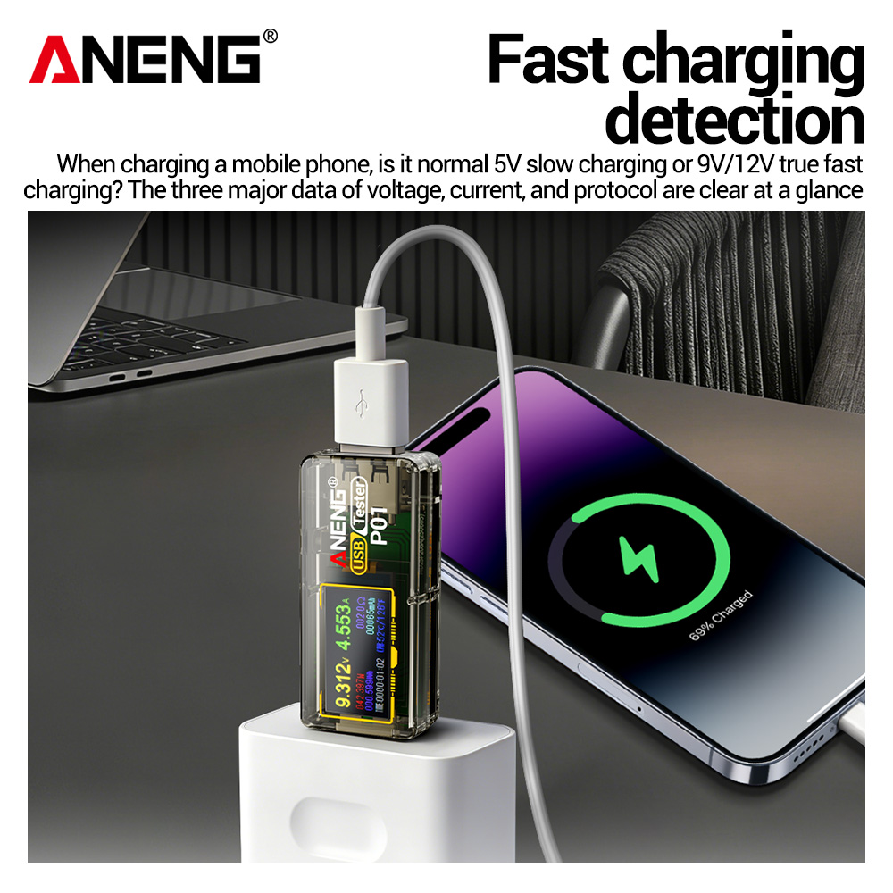 ANENG P01 Tester USB, Voltmetr - Co Detector Plug recensione e prezzo