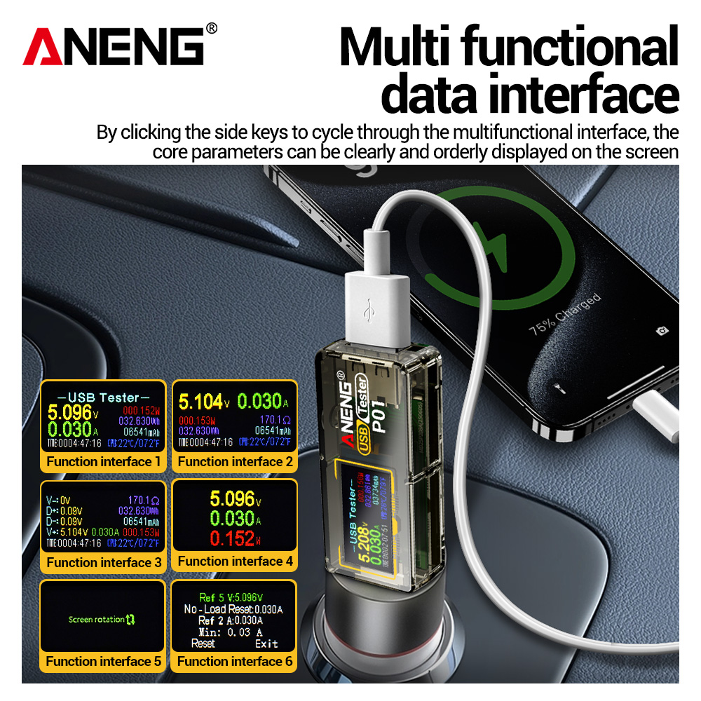 ANENG P01 Tester USB, Voltmetr - Co Detector Plug recensione e prezzo